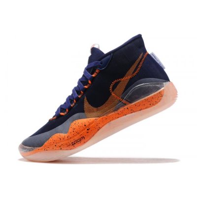 Nike Erkek Kd 12 Midnight Lacivert / Turuncu Basketbol Ayakkabısı Türkiye - 9POS7RIE